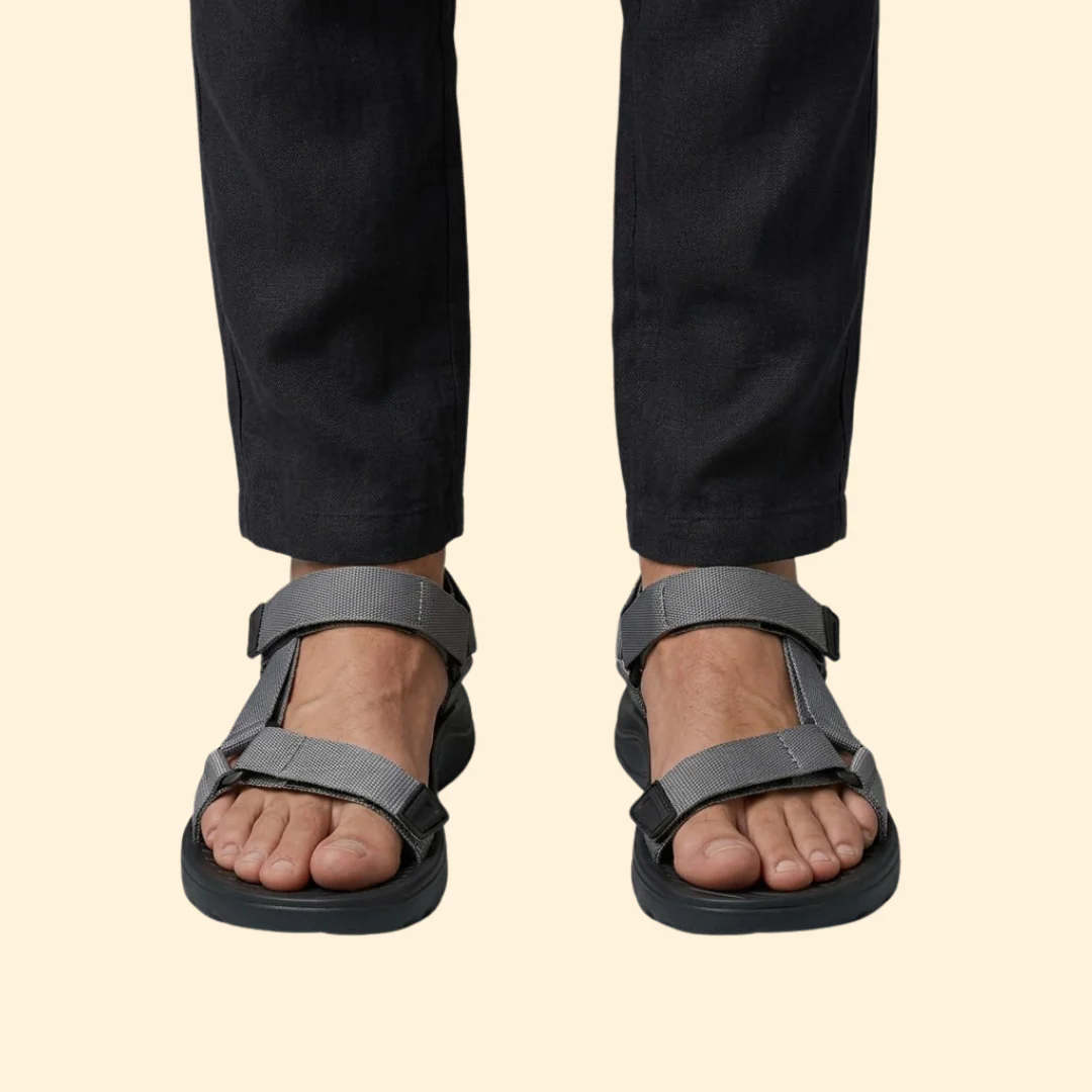 Men’s Sport Sandals with Textured Insole - Image 3