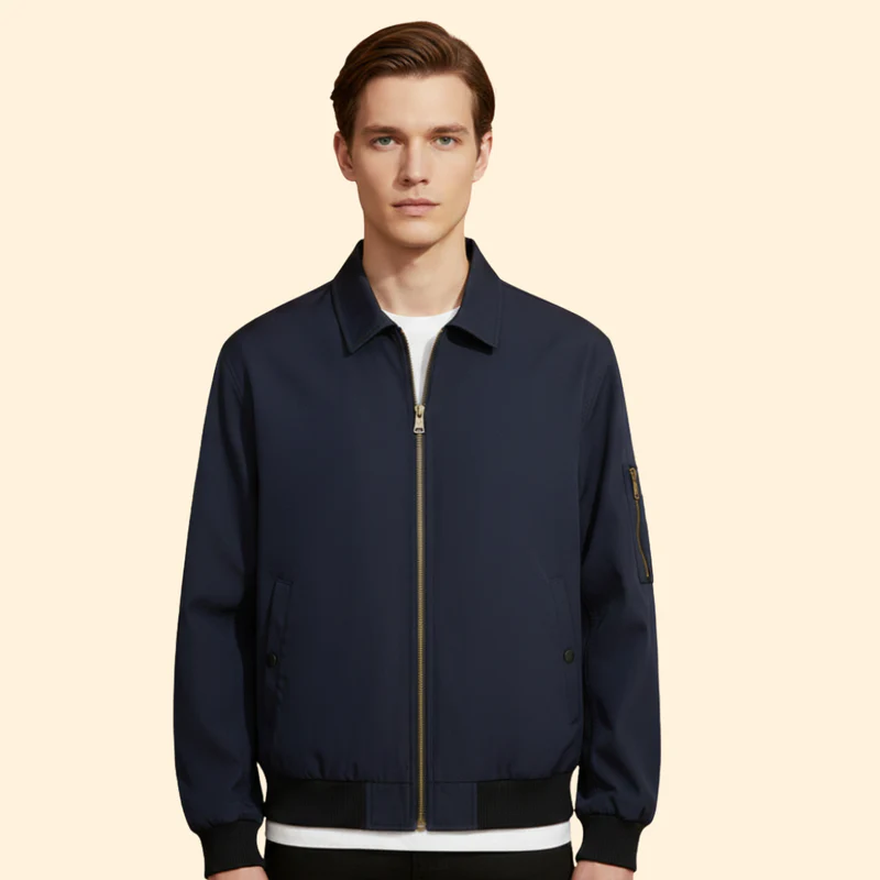 Men’s Sporty Bomber Jacket - Image 2