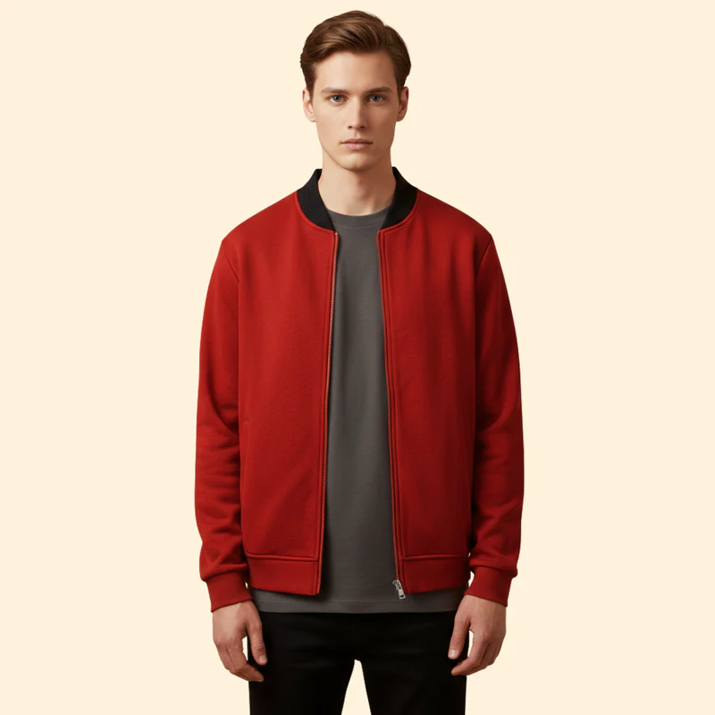 Men’s Sporty Bomber Jacket - Image 2