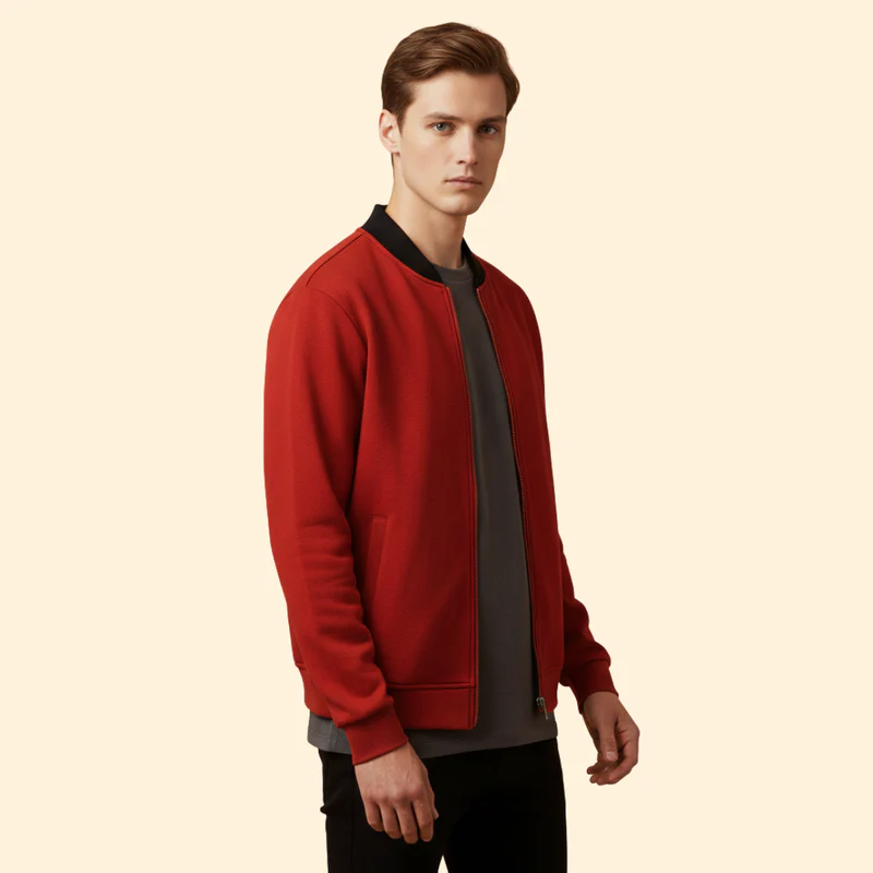 Men’s Sporty Bomber Jacket - Image 3