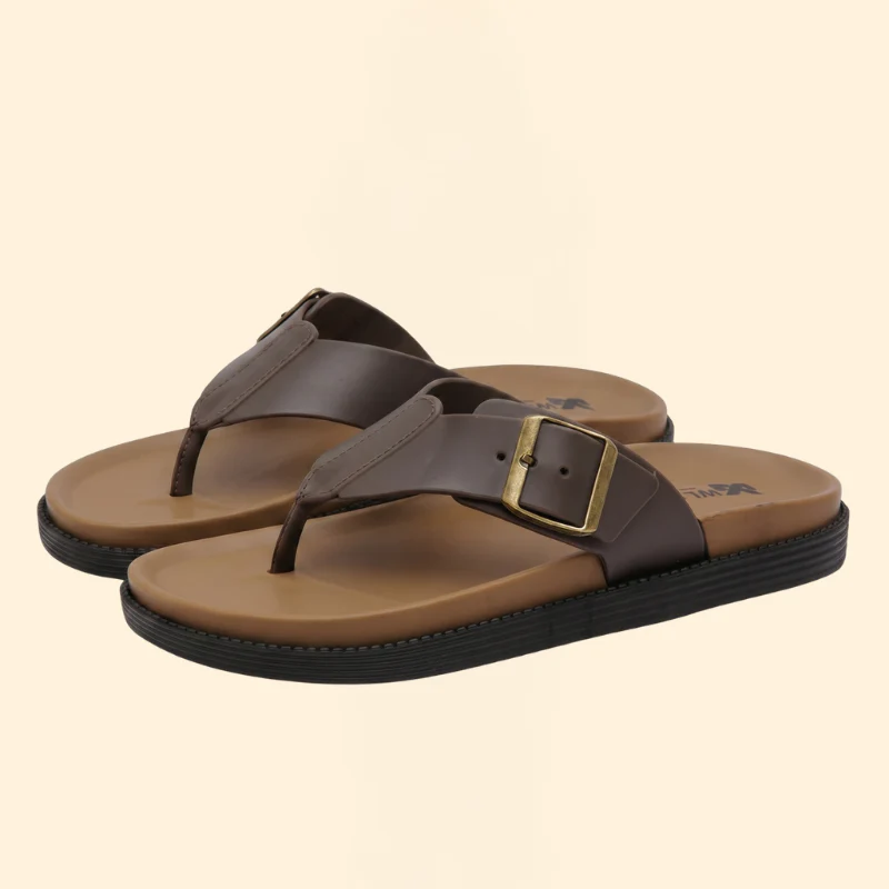 Men's Stitched Strap Sandals with Insole