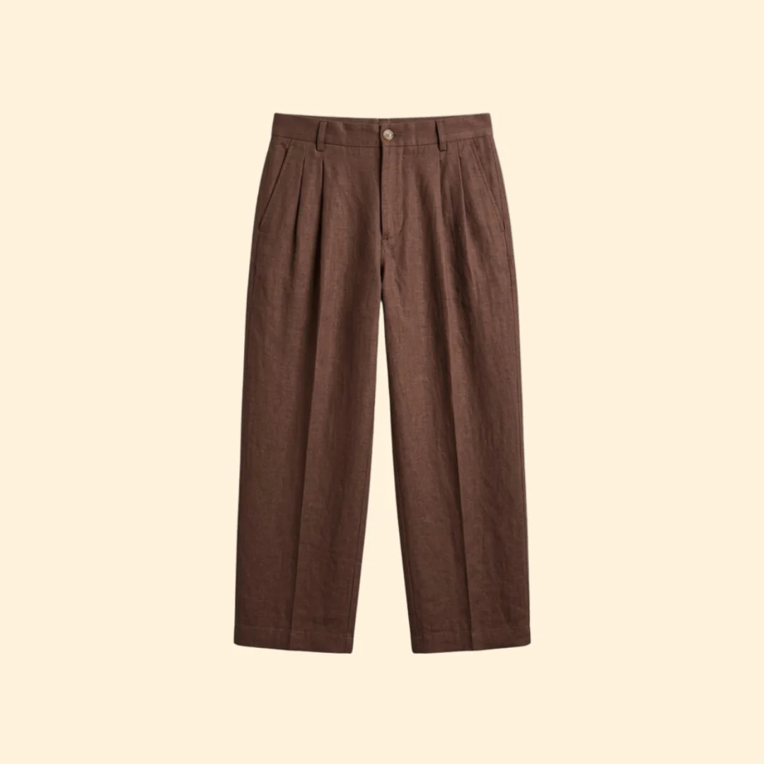 Men’s Straight Pants with Side Pockets