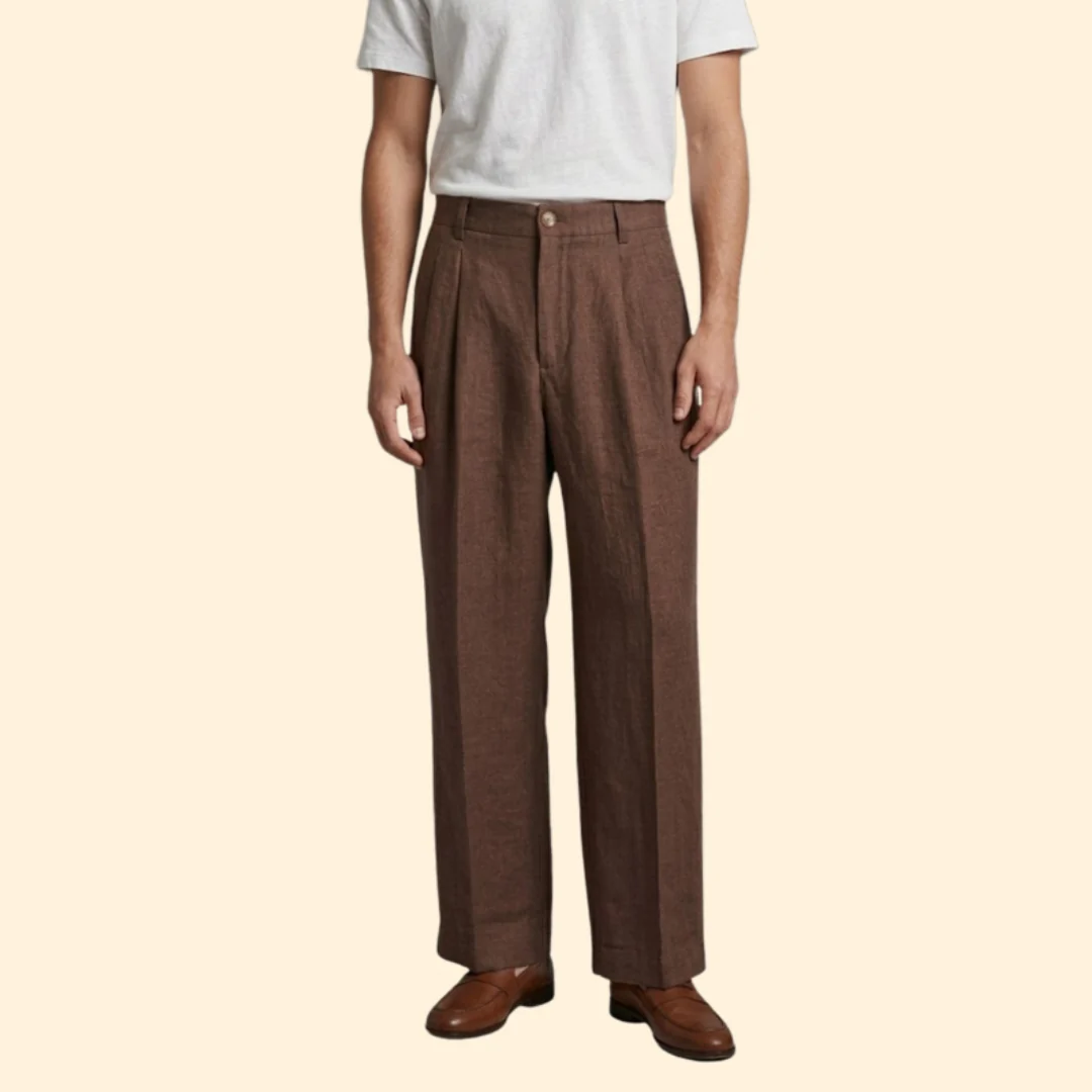 Men’s Straight Pants with Side Pockets - Image 3