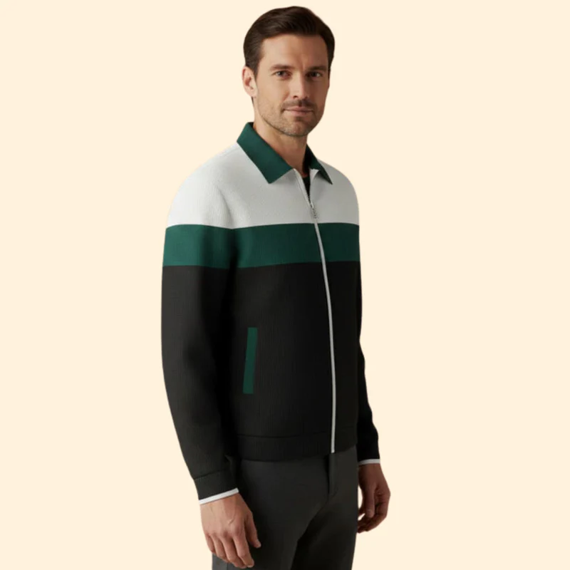 Men’s Structured Bomber Jacket - Image 3