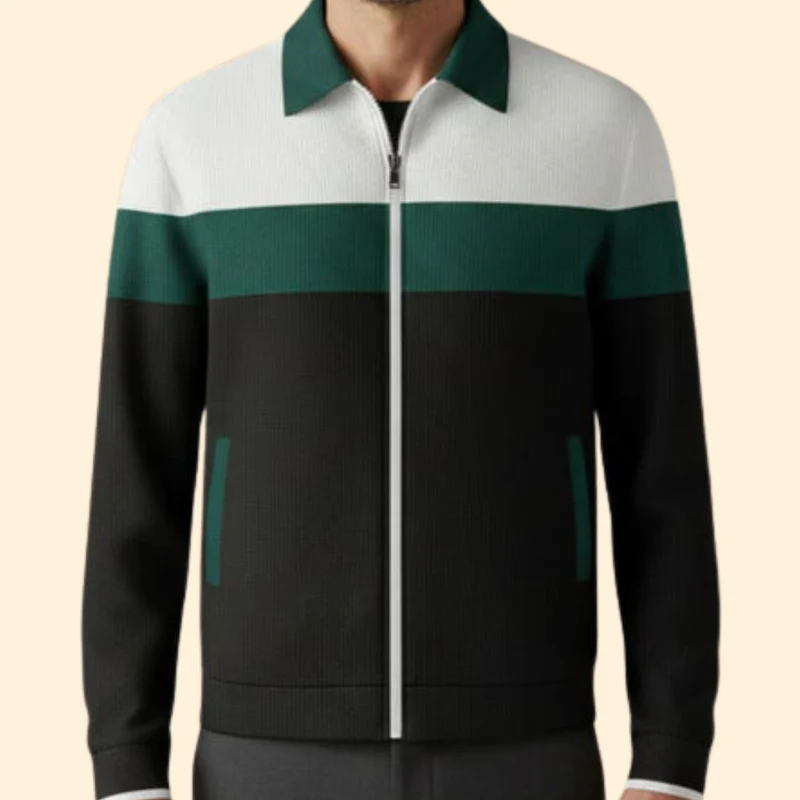Men’s Structured Bomber Jacket - Image 6