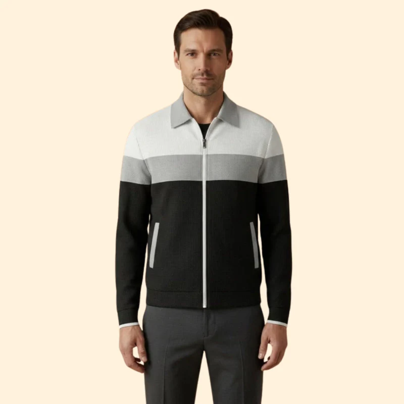 Men’s Structured Bomber Jacket - Image 7