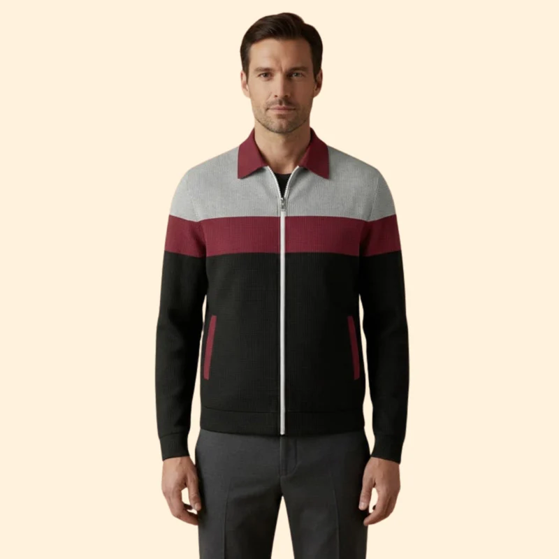 Men’s Structured Bomber Jacket - Image 9