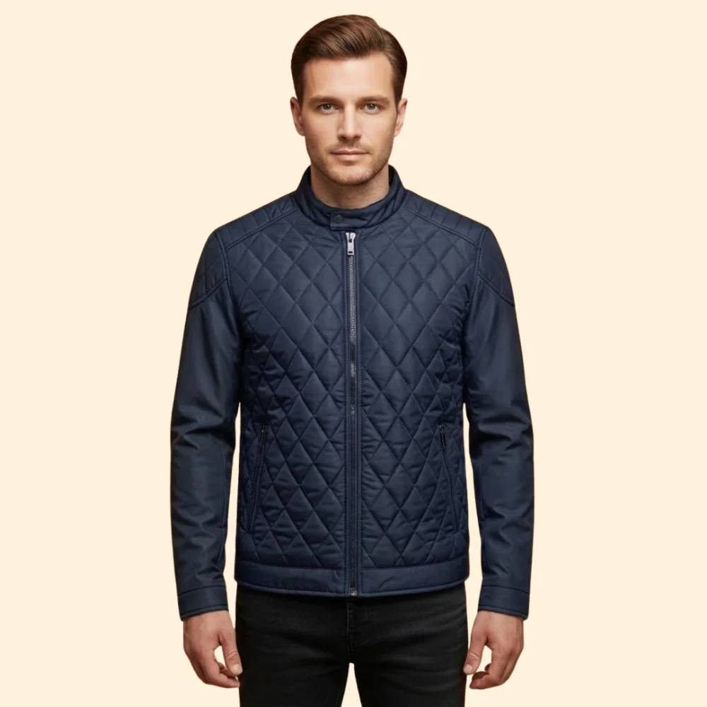 Men’s Stylish Quilted Jacket - Image 5