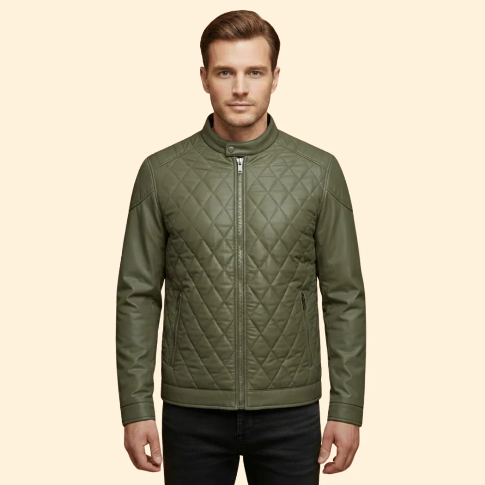 Men’s Stylish Quilted Jacket - Image 6