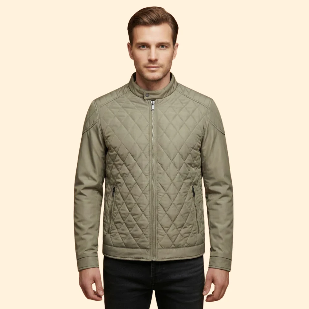 Men’s Stylish Quilted Jacket - Image 7