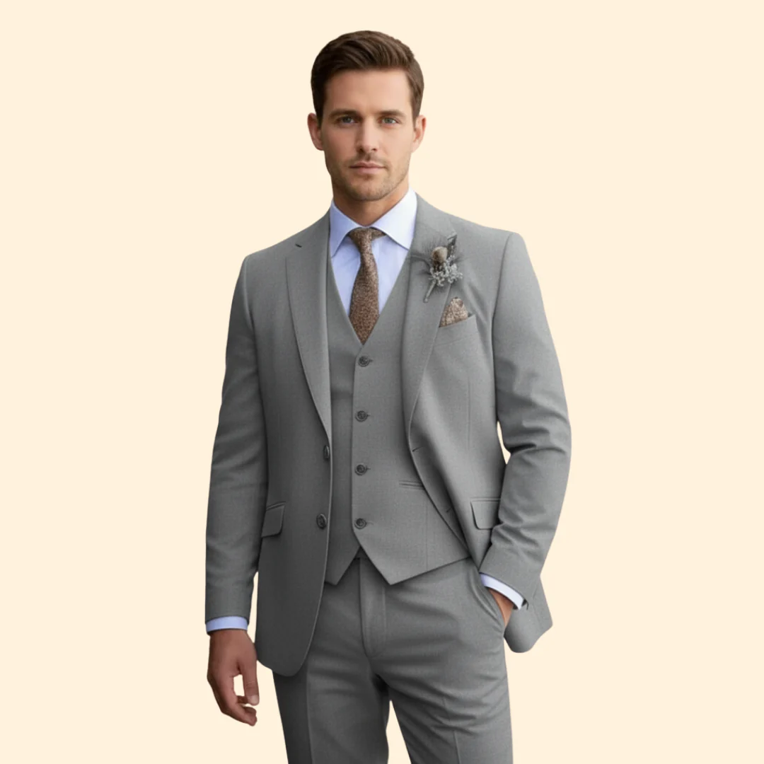 Men’s Suit with Three-Piece Design - Image 6
