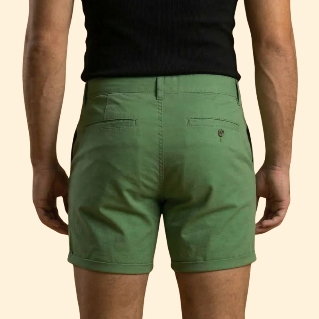Men’s Tailored Shorts with Button Detail - Image 5