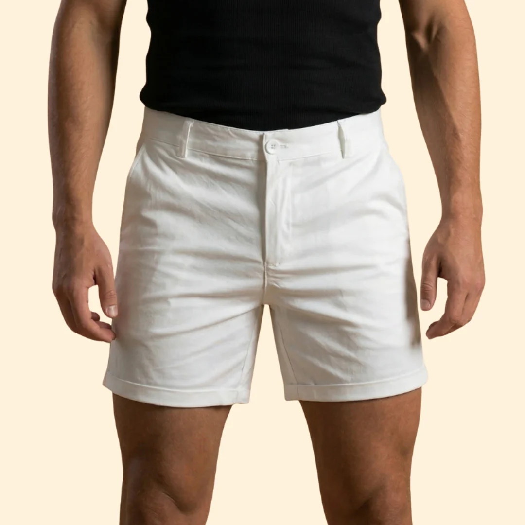 Men’s Tailored Shorts with Button Detail - Image 7