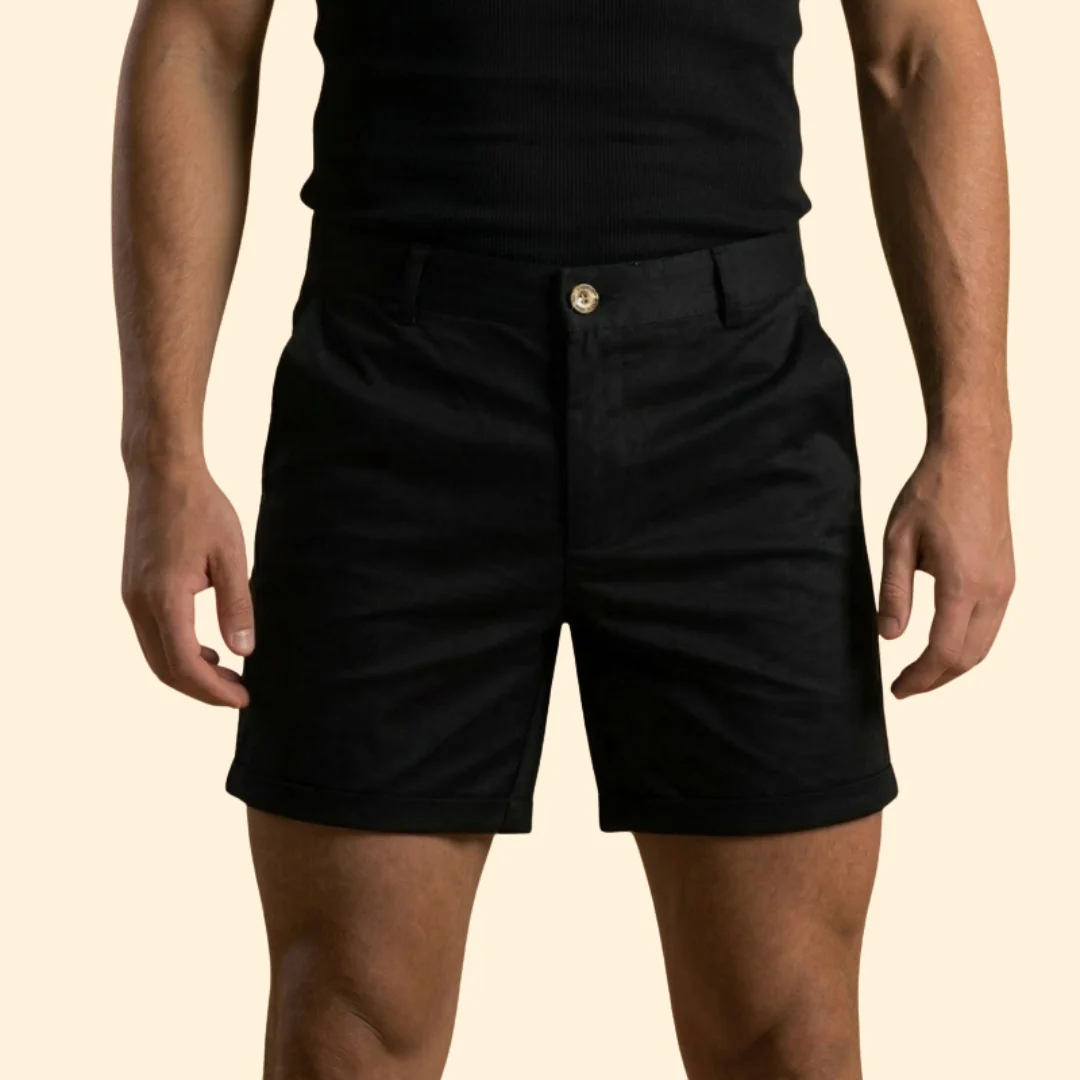 Men’s Tailored Shorts with Button Detail - Image 8