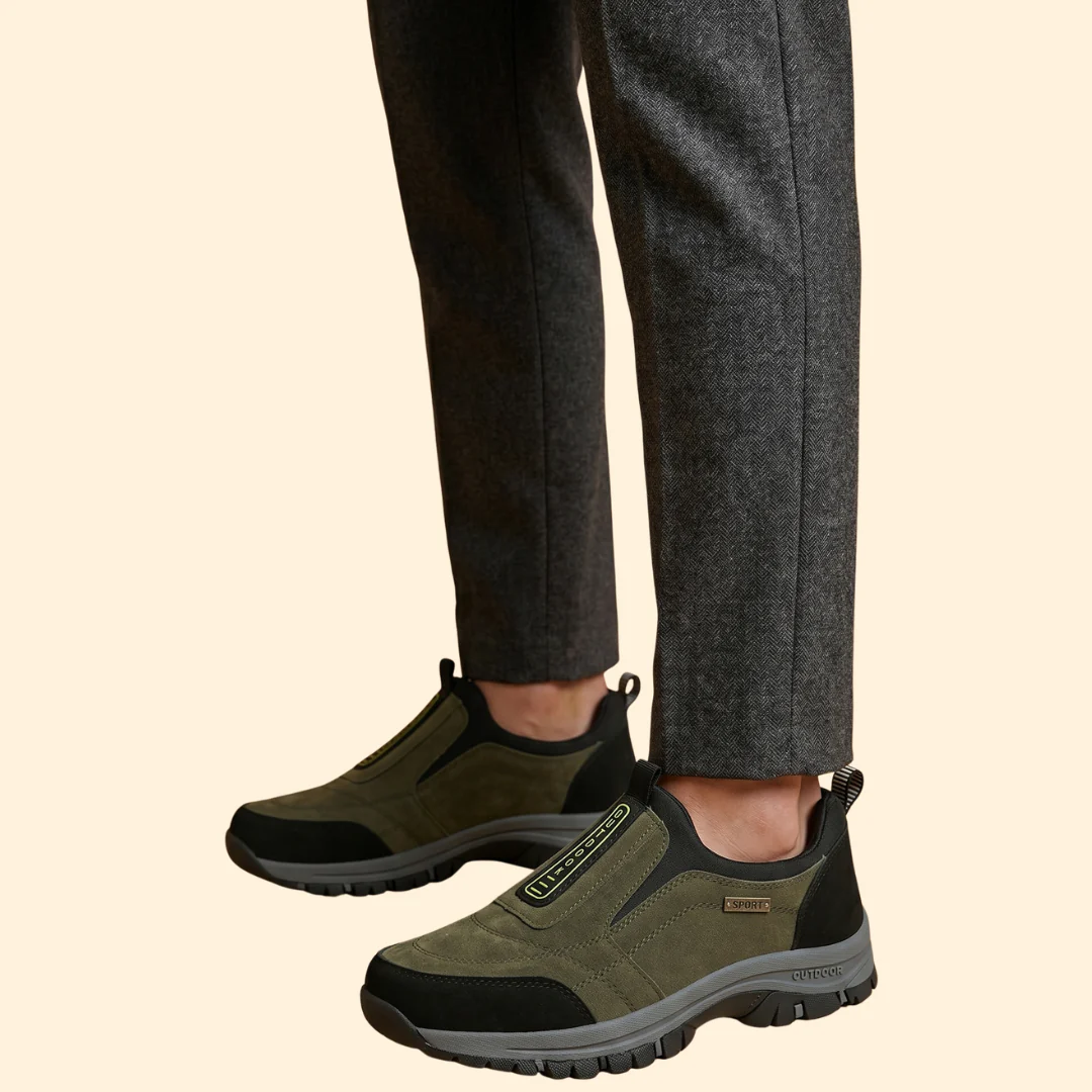 Men’s Textured Sole Shoes with Orthopedic Support - Image 9