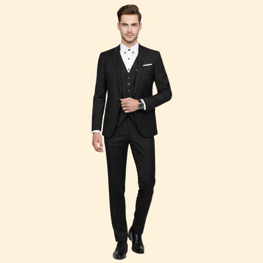 Men’s Three-Piece Suit with Notch Lapel - Image 6