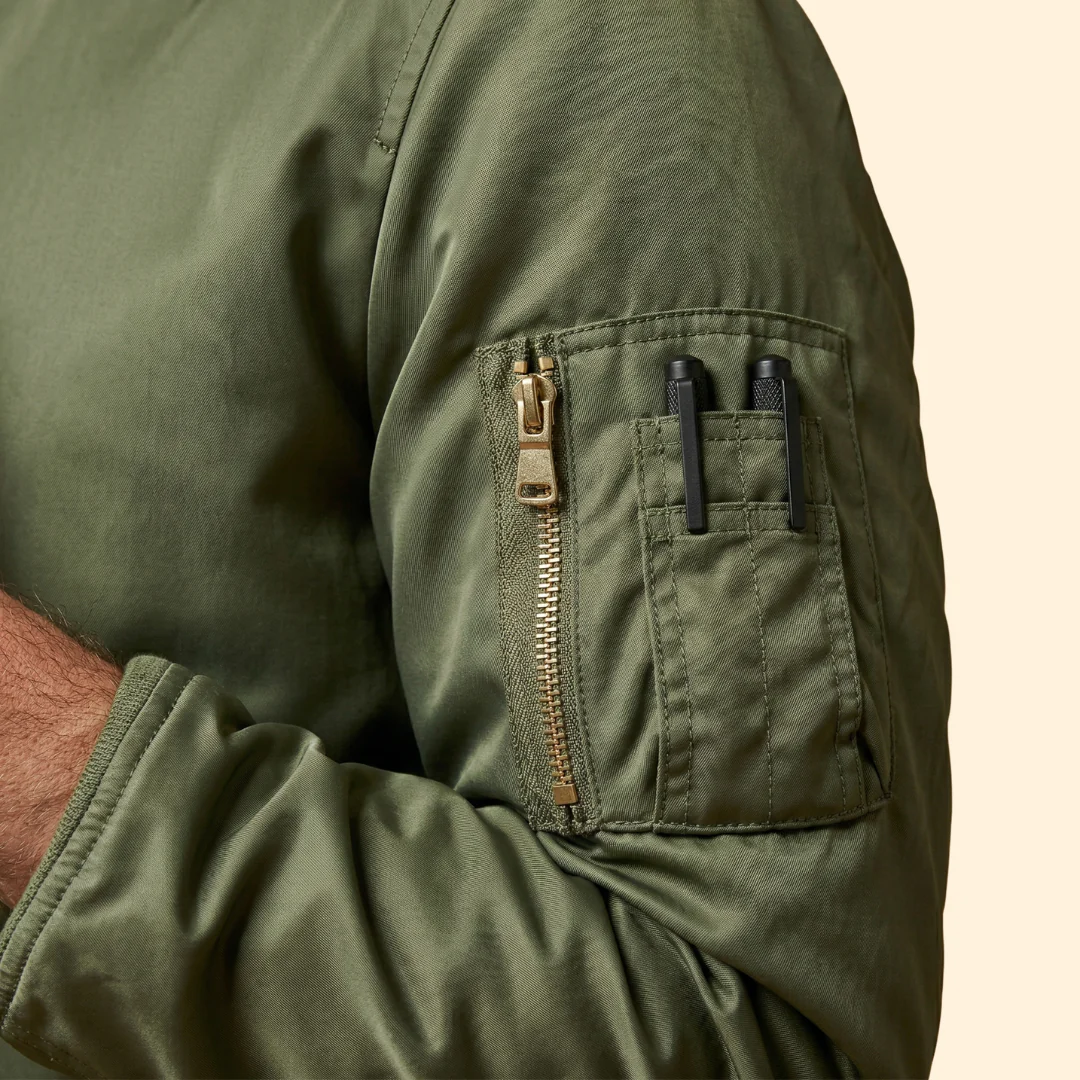 Men’s Bomber Jacket with Sleeve Pocket - Image 7