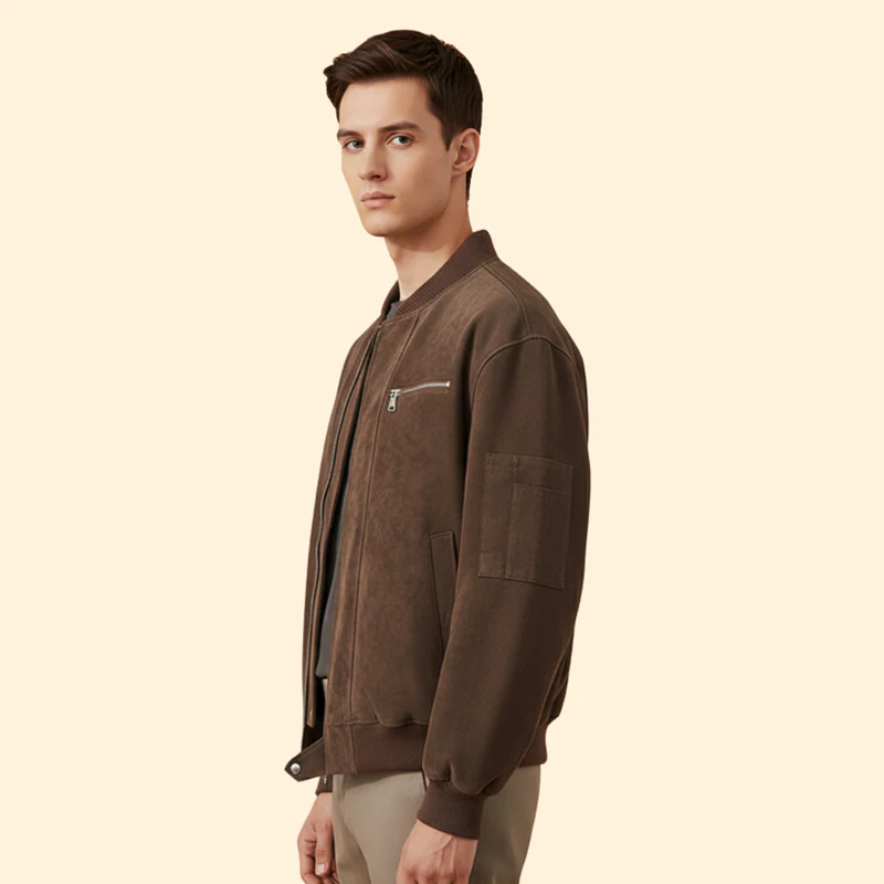 Men’s Vintage Bomber Jacket with Stylish Details - Image 4