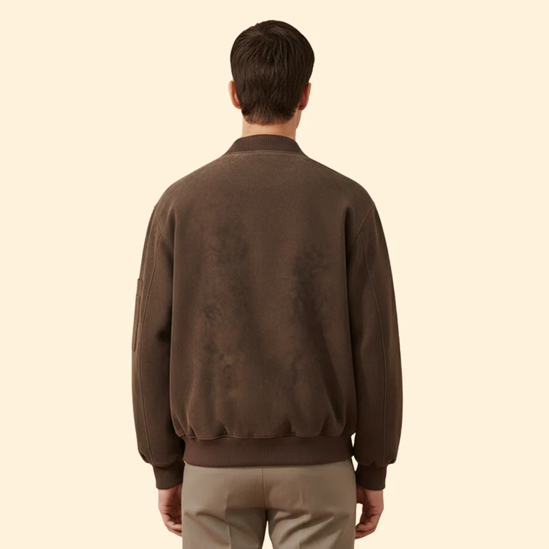 Men’s Vintage Bomber Jacket with Stylish Details - Image 5