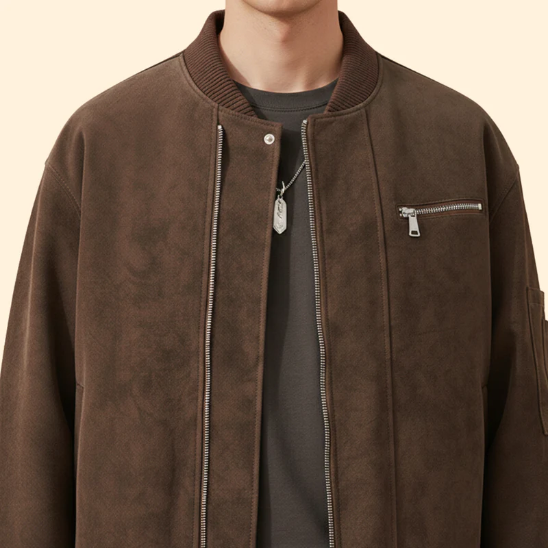Men’s Vintage Bomber Jacket with Stylish Details - Image 7