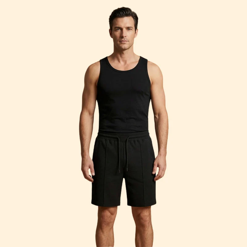 Men’s Waffle Shorts with Adjustable Waistband - Image 2