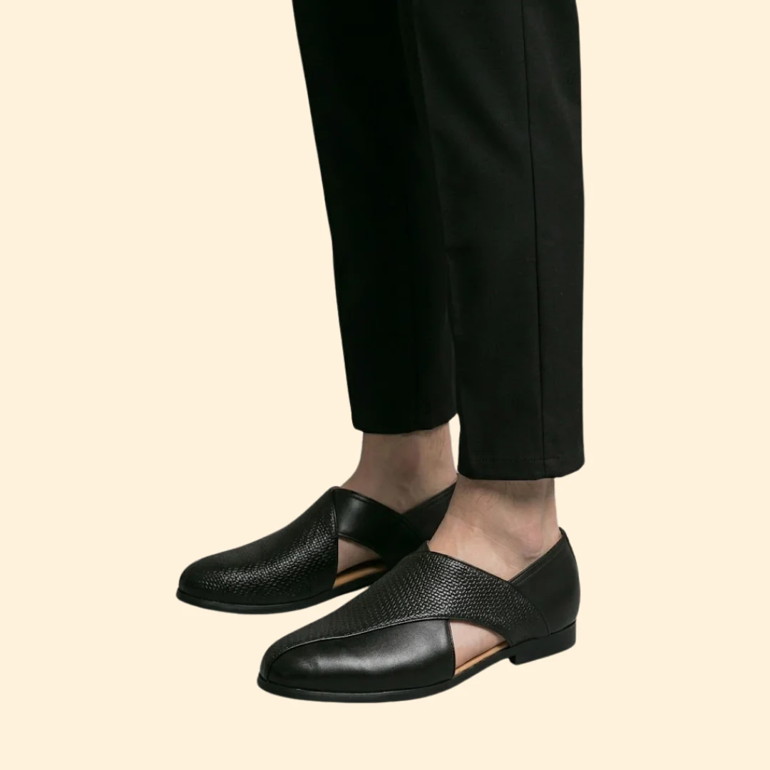 Men's Woven Leather Sandals - Image 5