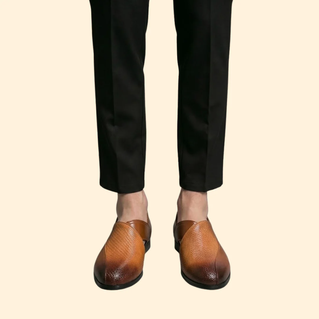 Men's Woven Leather Sandals - Image 7