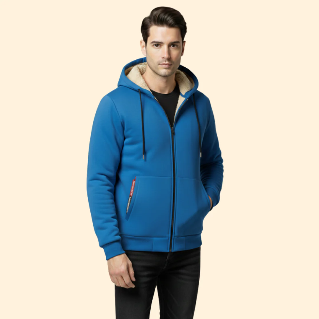 Men’s Zip Jacket with Adjustable Hood - Image 10