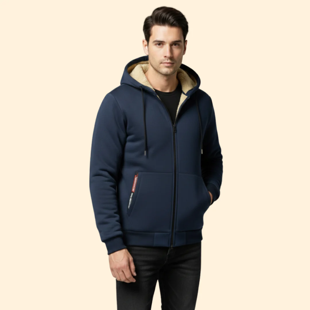 Men’s Zip Jacket with Adjustable Hood - Image 11