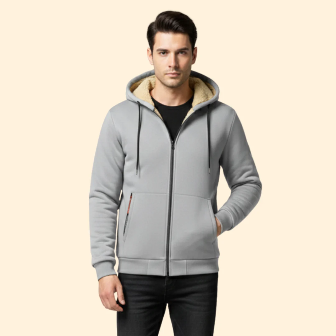 Men’s Zip Jacket with Adjustable Hood - Image 12