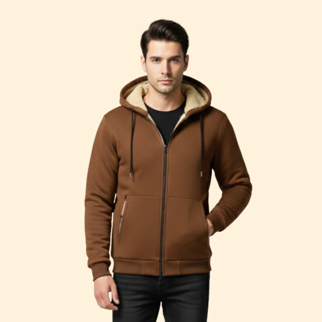 Men’s Zip Jacket with Adjustable Hood - Image 13