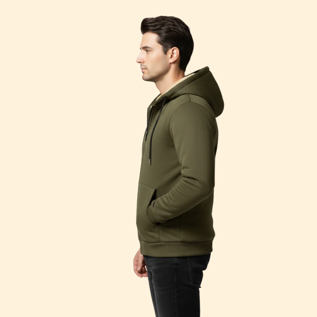 Men’s Zip Jacket with Adjustable Hood - Image 5