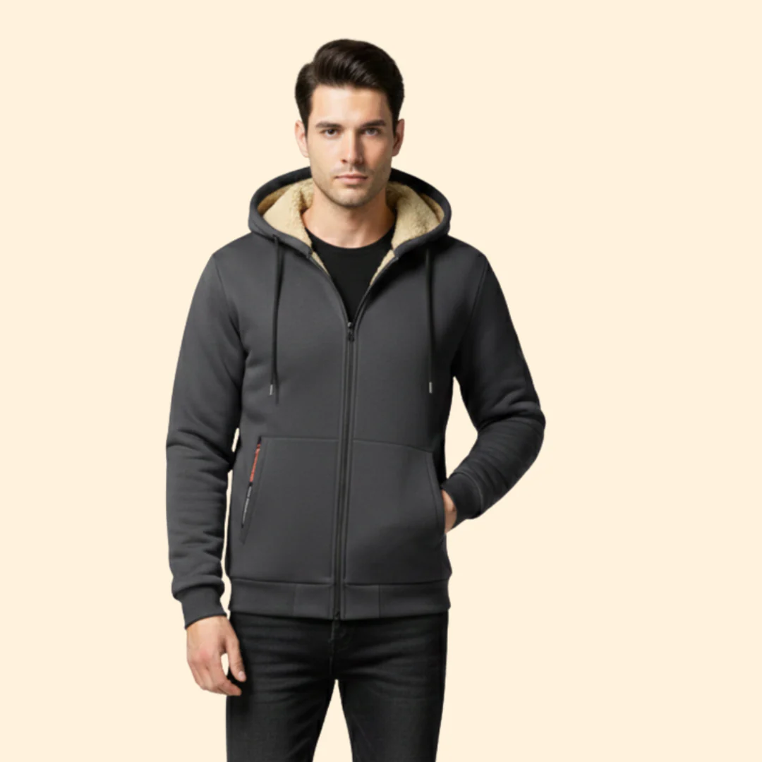 Men’s Zip Jacket with Adjustable Hood - Image 6