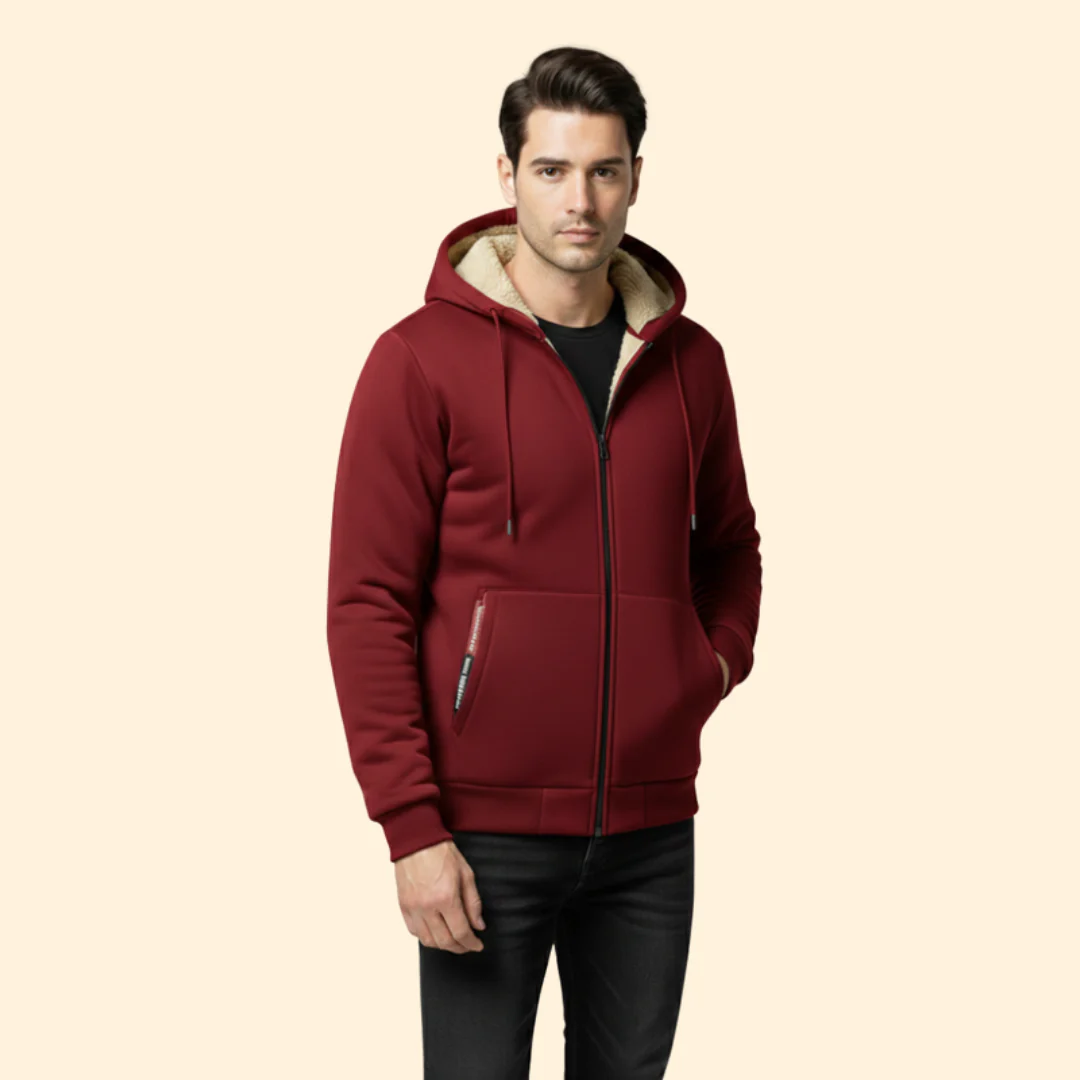 Men’s Zip Jacket with Adjustable Hood - Image 8