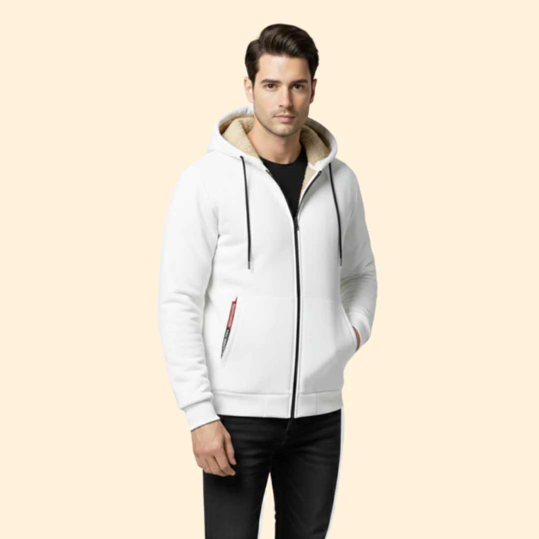 Men’s Zip Jacket with Adjustable Hood - Image 9