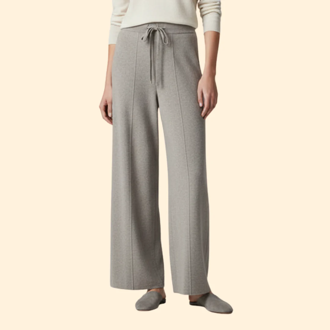 Women Lounge Pants with Adjustable Drawstring Waist - Image 4