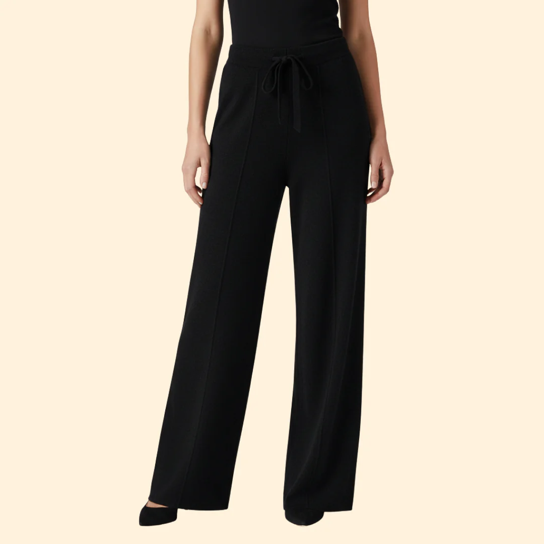 Women Lounge Pants with Adjustable Drawstring Waist - Image 5