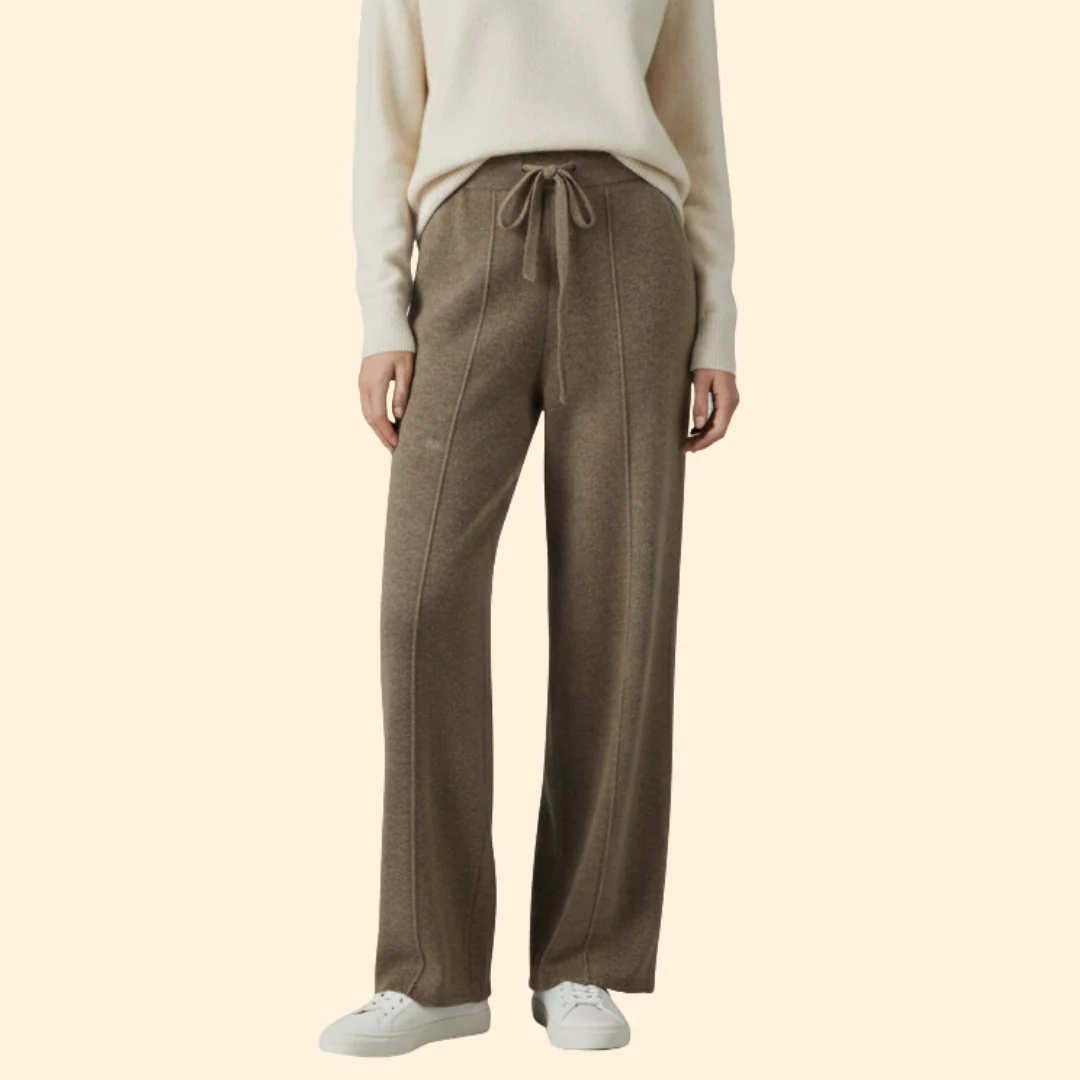 Women Lounge Pants with Adjustable Drawstring Waist - Image 6