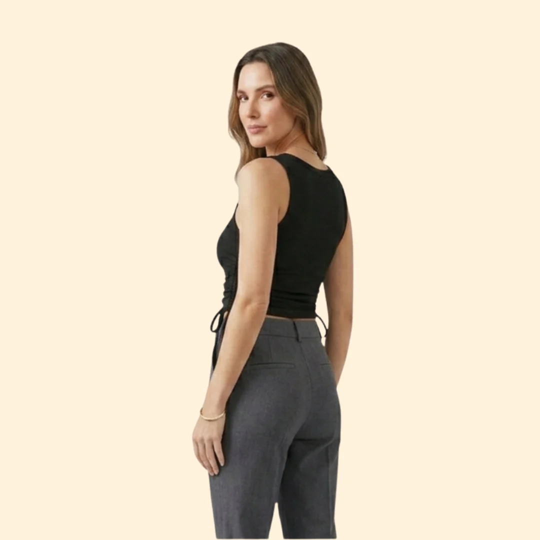 Women’s Crop Top with Crew Neckline - Image 4
