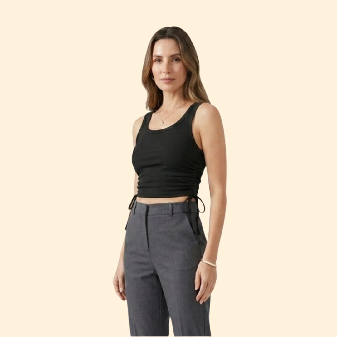 Women’s Crop Top with Crew Neckline - Image 5