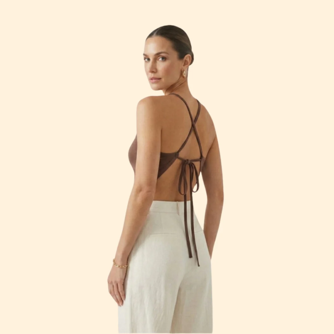 Women’s Crop Top with Halter Neckline - Image 4