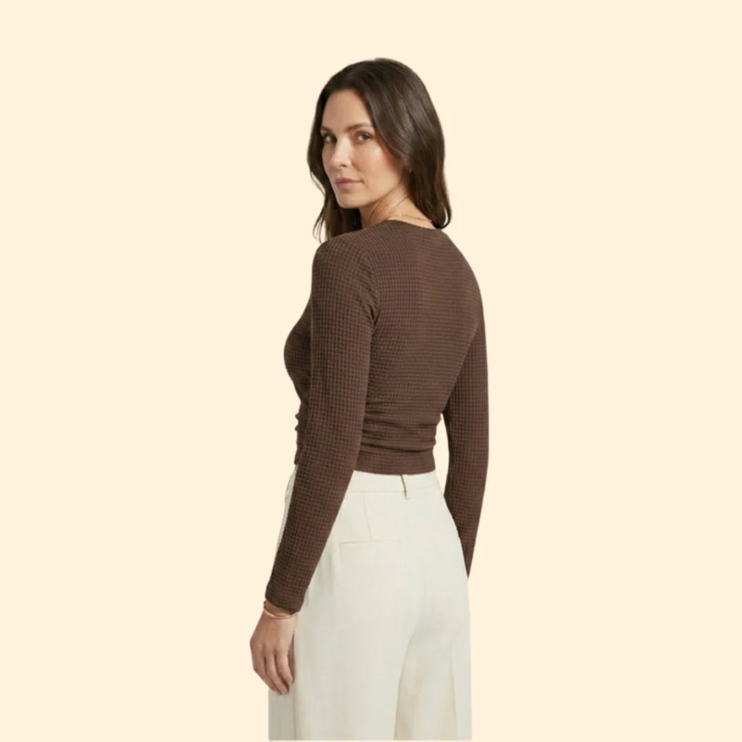 Women’s Crop Top with Mock Neckline - Image 4