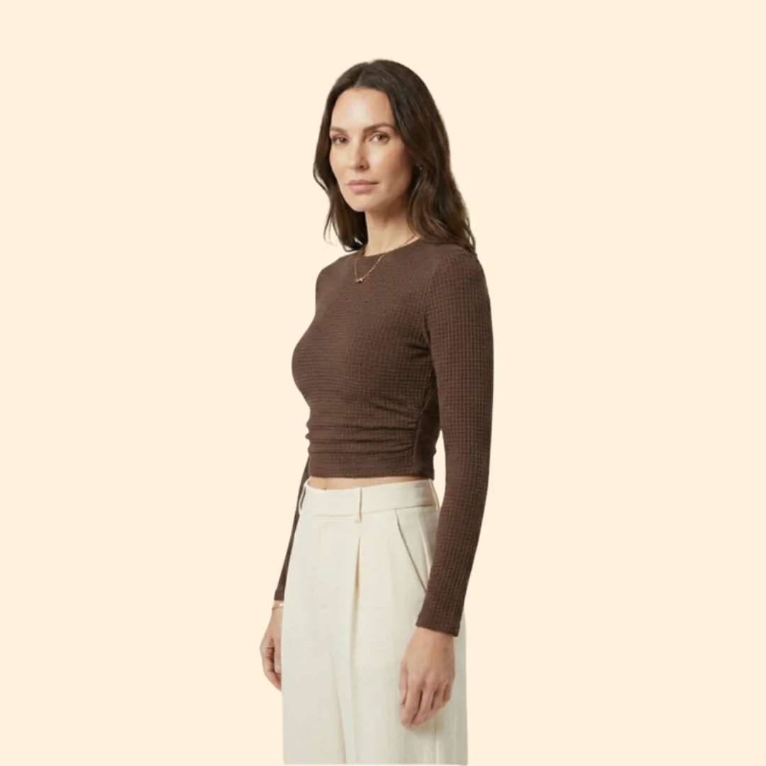 Women’s Crop Top with Mock Neckline - Image 5