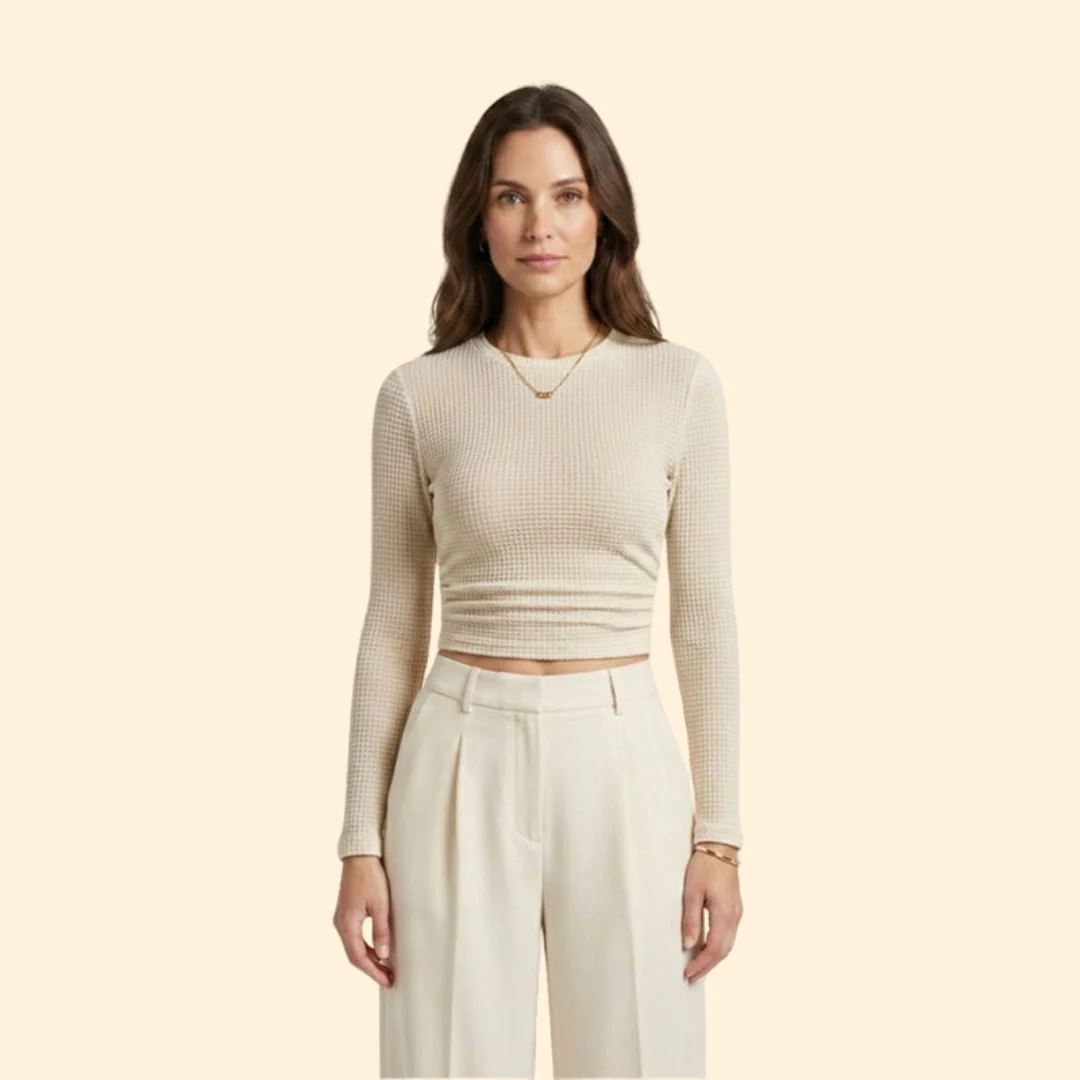 Women’s Crop Top with Mock Neckline - Image 7