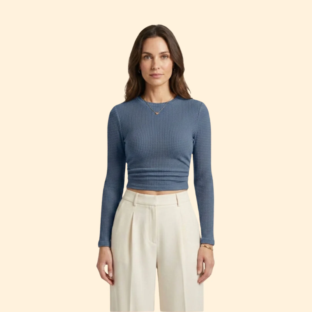 Women’s Crop Top with Mock Neckline - Image 9
