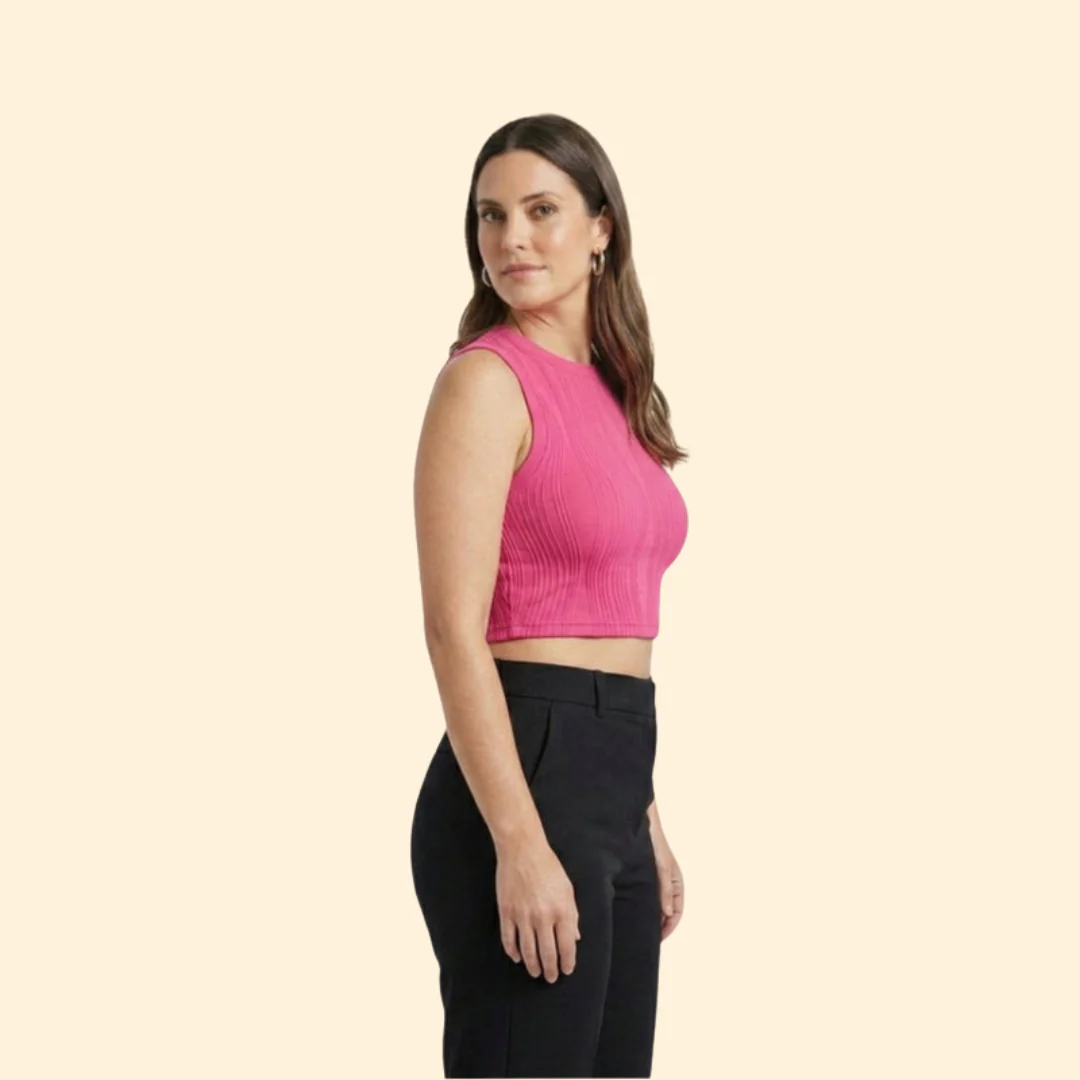 Women’s Crop Top with Sleeveless Silhouette - Image 4