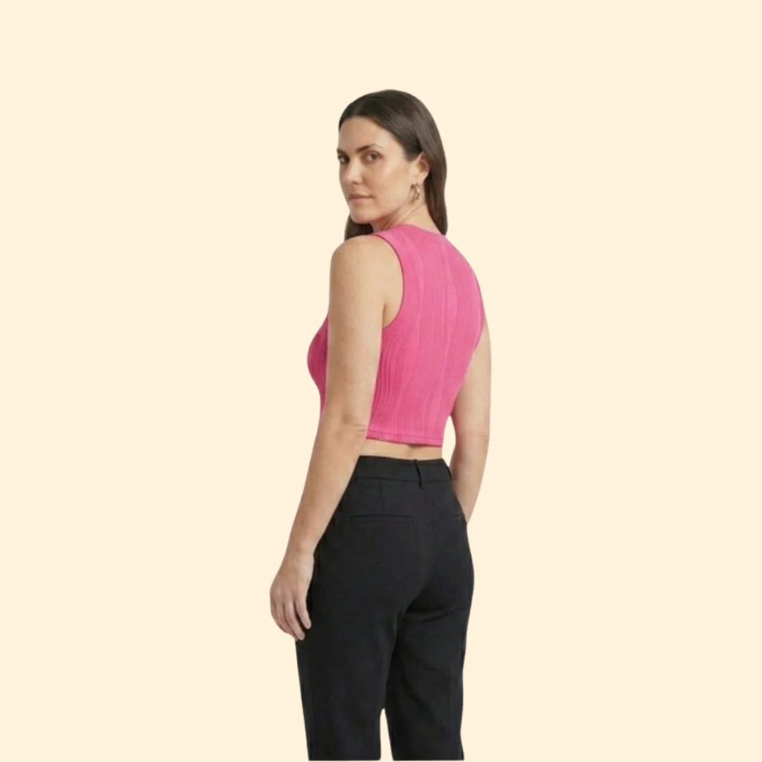 Women’s Crop Top with Sleeveless Silhouette - Image 5