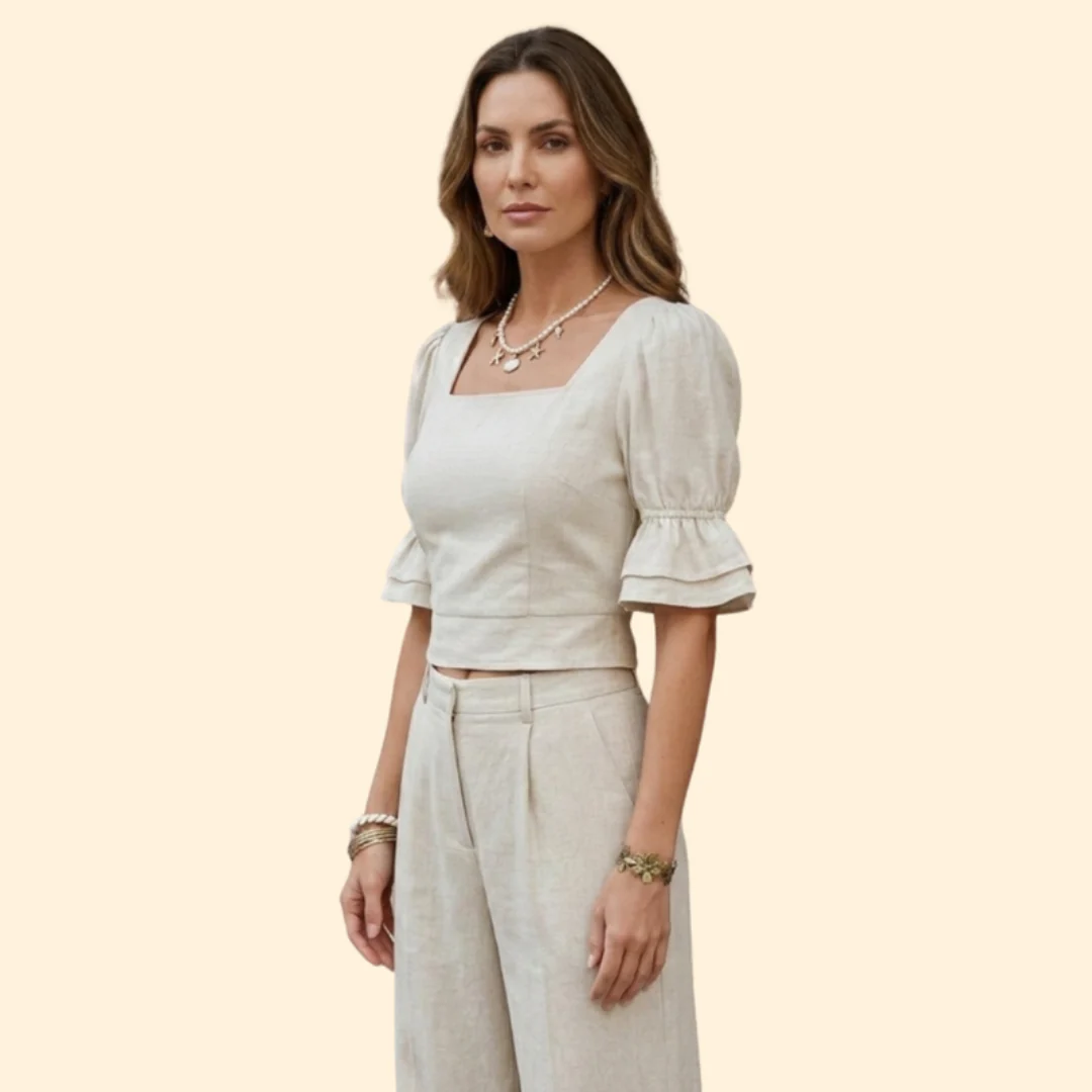 Women’s Crop Top with Square Neckline - Image 5