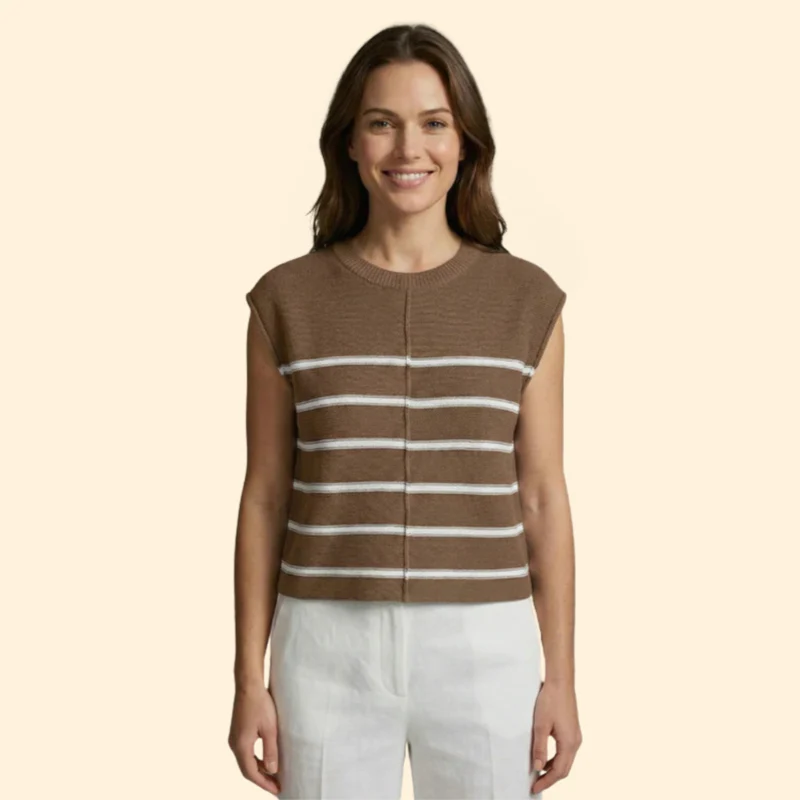 Women’s Knit Top with Crew Neckline - Image 10