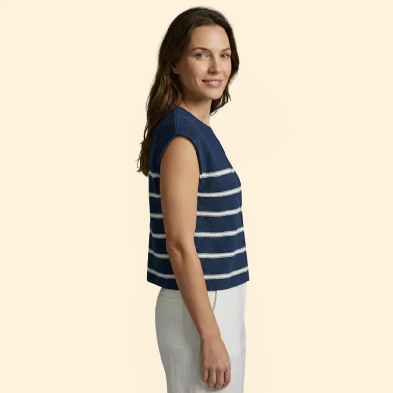 Women’s Knit Top with Crew Neckline - Image 3